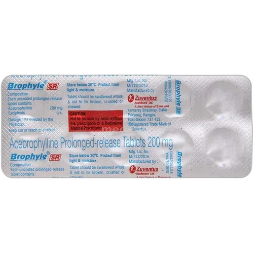 brophyle sr 200mg tablet 10's